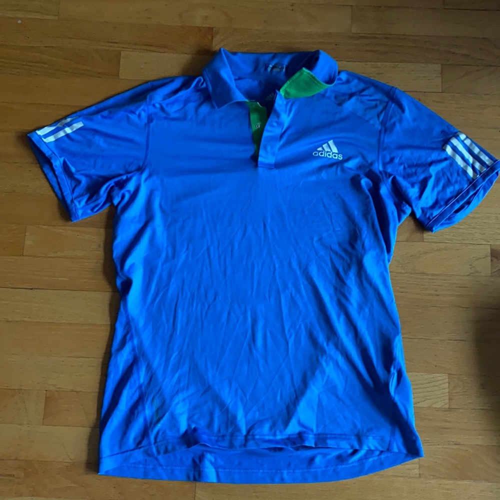 Retro adidas barricade tennis athletic polo